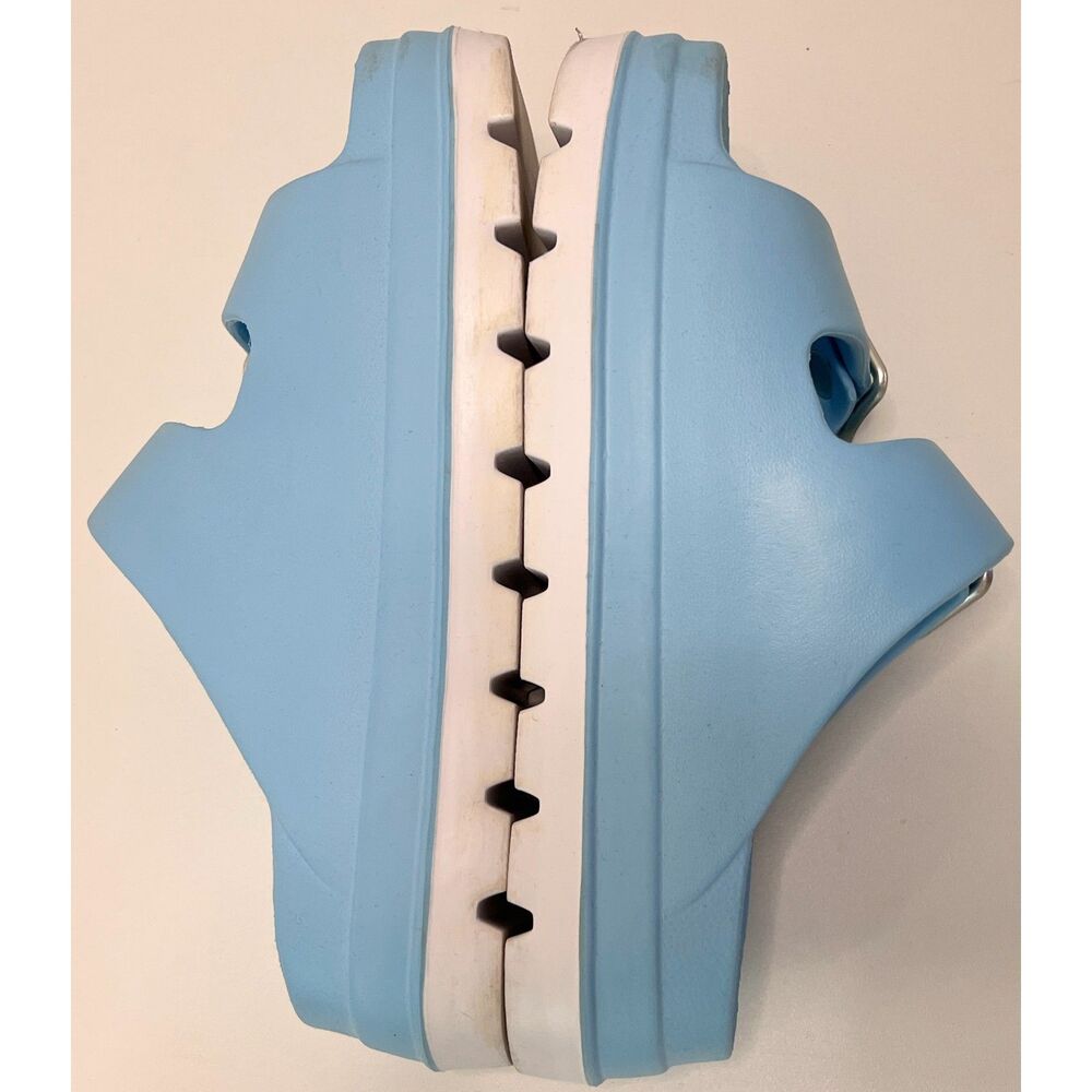 J/Slides Simply B Platform Slides in Sky Blue. Size 8. - Picture 7 of 8